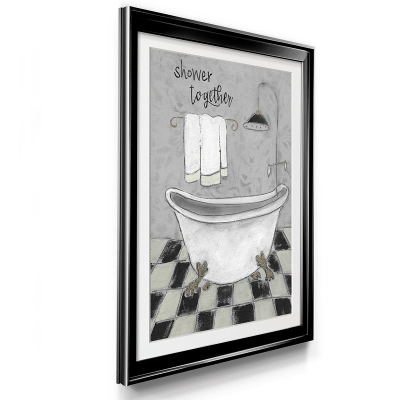 House of Hampton® Shower Together Bath Picture Frame Painting Print